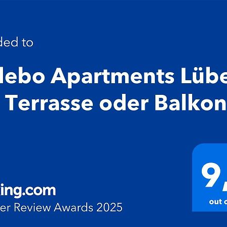 Sadebo Apartments Luebeck Mit Terrasse Oder Balkon Εξωτερικό φωτογραφία